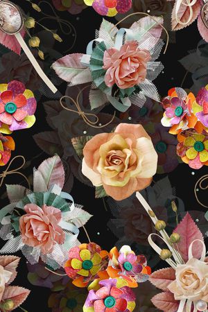 花朵印花华亿平台图片