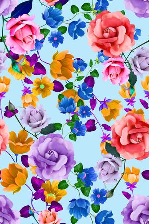 花朵印花华亿平台图片