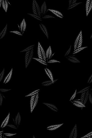 树叶印花华亿平台图片