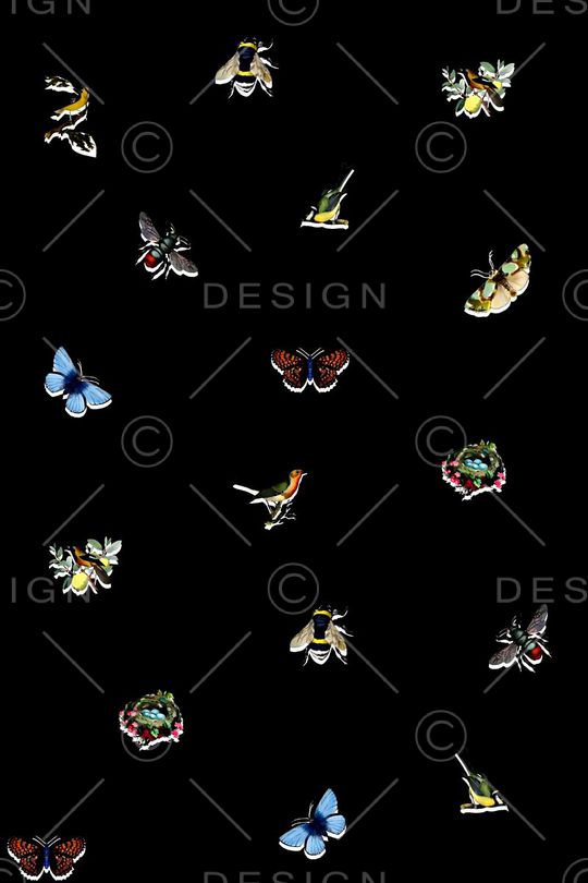 蝴蝶印花华亿平台图片