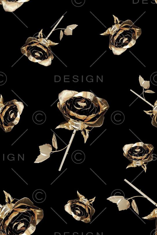 金属花卉印花华亿平台图片