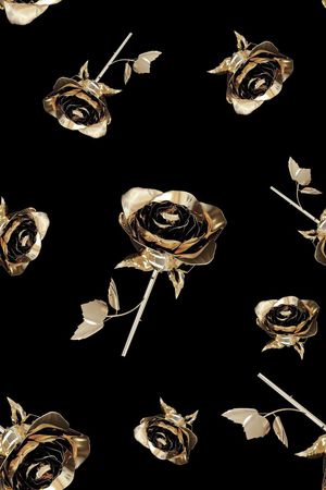 金属花卉印花华亿平台图片