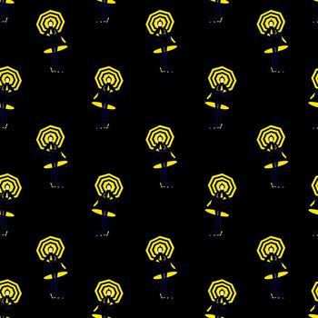 708439-撑雨伞的女孩黑