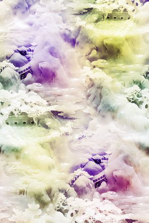 抽象印花华亿平台图片