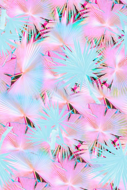 抽象手绘满版泳装花卉印花华亿平台图片