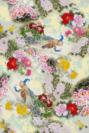 中国风印花华亿平台图片