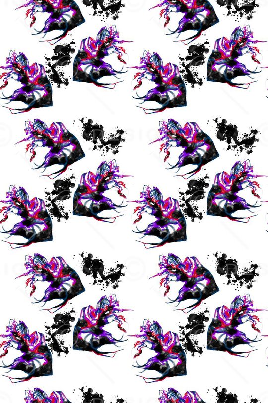 手绘抽象印花华亿平台图片