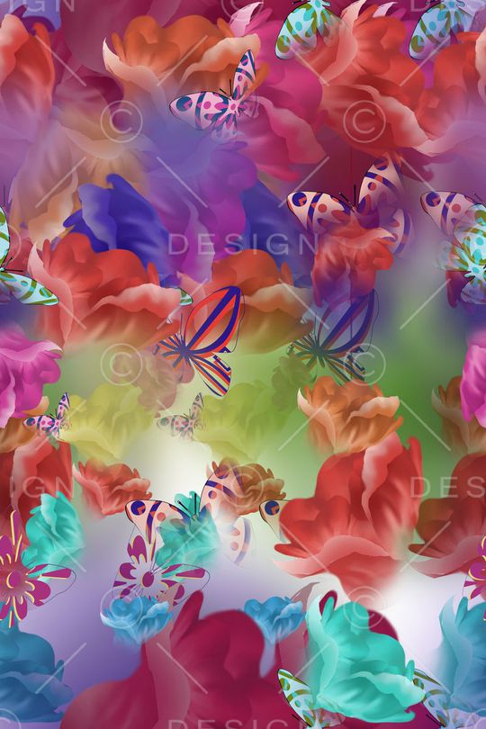 乱花印花华亿平台图片