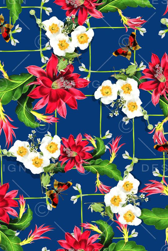 花卉印花华亿平台图片