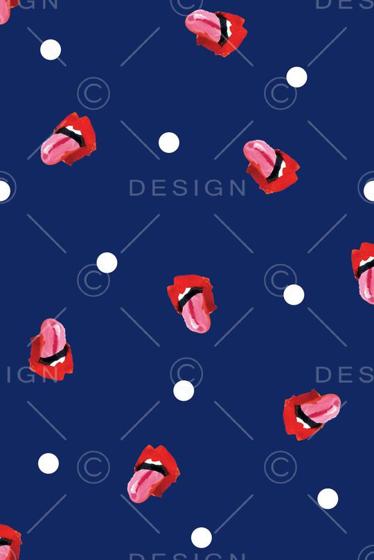 红唇印花华亿平台图片