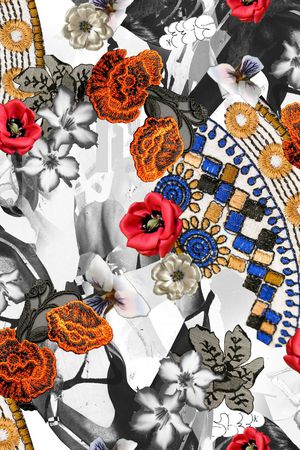 刺绣印花华亿平台图片