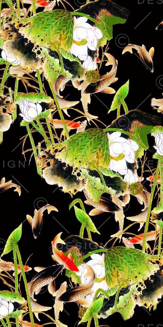 荷花印花华亿平台图片