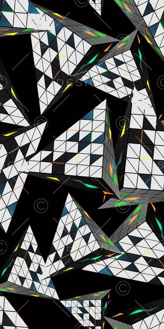 三角形印花华亿平台图片