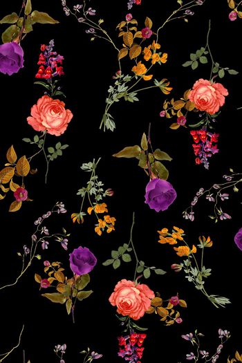 牡丹印花华亿平台图片