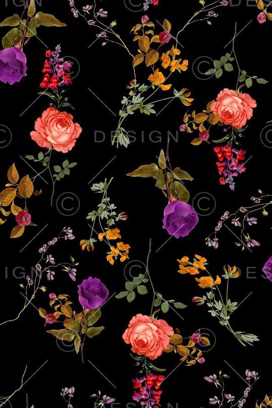 牡丹印花华亿平台图片