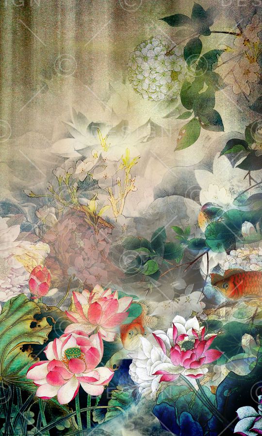 国画、水墨画、中国风印花华亿平台图片