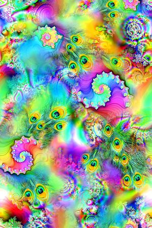 抽象印花华亿平台图片