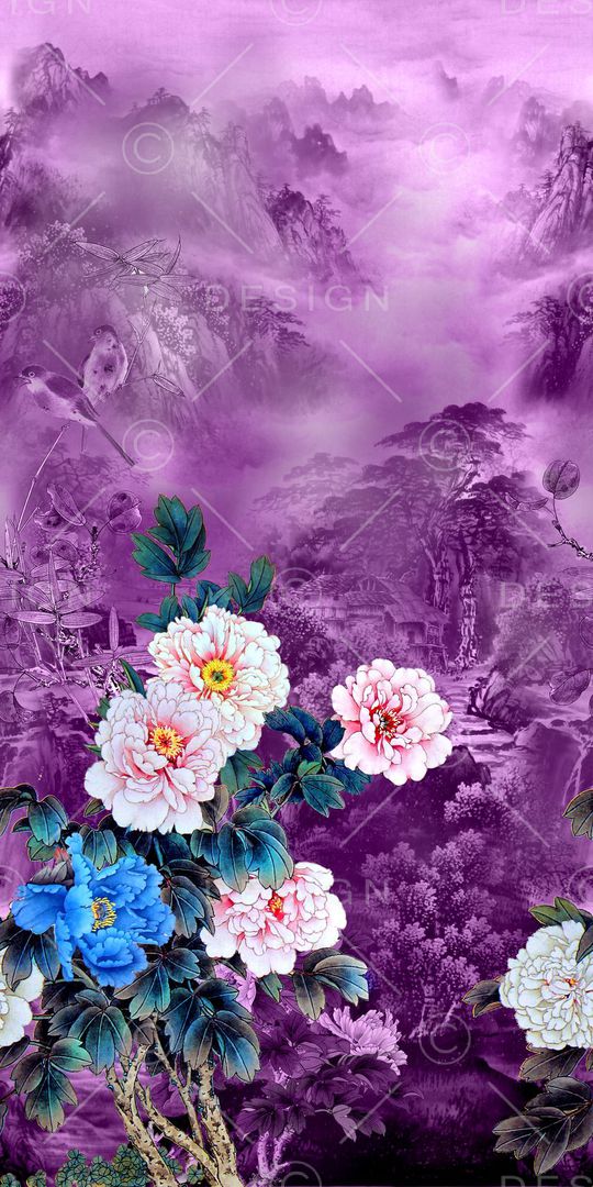 中国风印花华亿平台图片