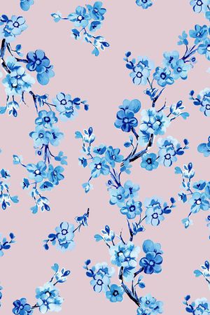 手绘时尚花卉印花印花华亿平台图片