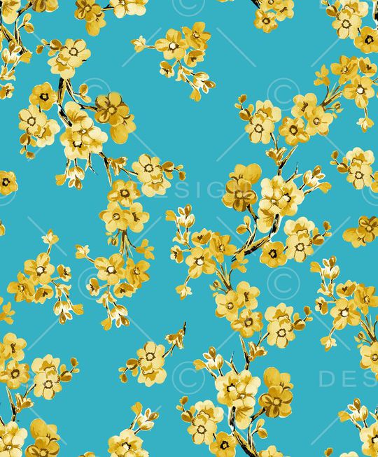 手绘时尚花卉印花印花华亿平台图片