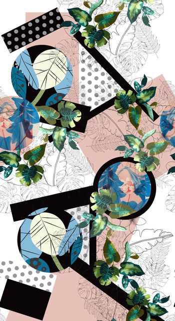 几何印花华亿平台图片