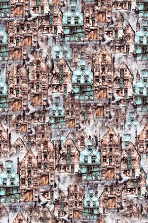 抽象炫彩印花华亿平台图片