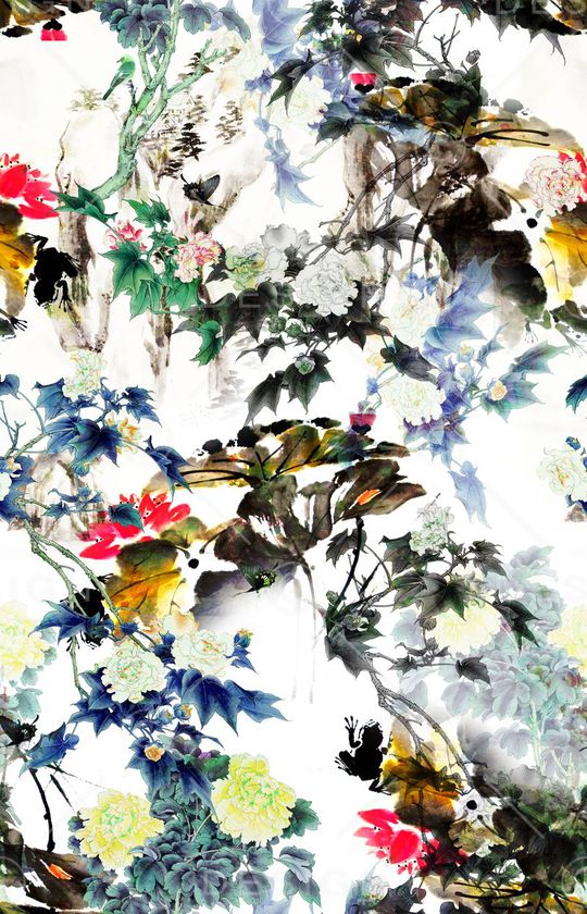 中国风印花华亿平台图片