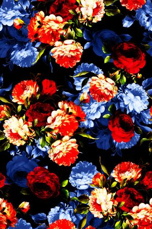 高清花卉印花华亿平台图片