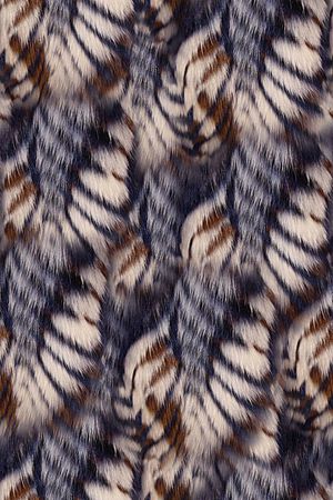 抽象貂毛纹理印花印花华亿平台图片