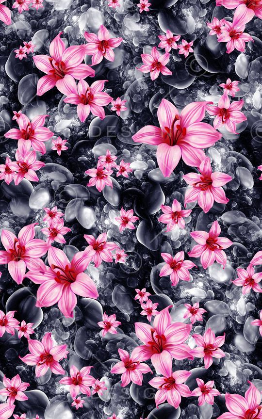 花朵印花华亿平台图片