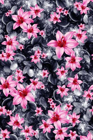 花朵印花华亿平台图片