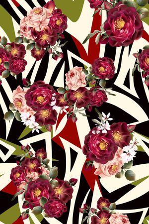 花朵印花华亿平台图片