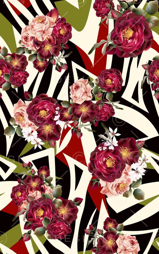 花朵印花华亿平台图片