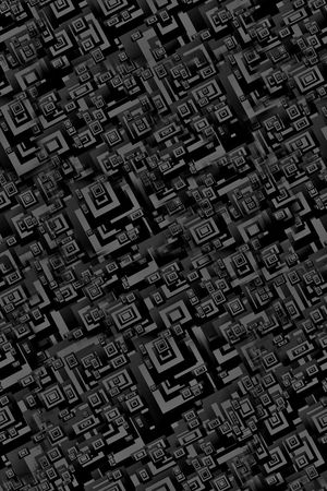 抽象手绘几何数码印花印花华亿平台图片