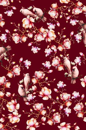 花鸟印花华亿平台图片