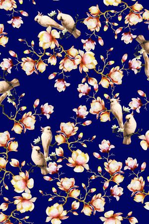 花鸟印花华亿平台图片