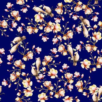 709118-粉色鹦鹉花朵蓝