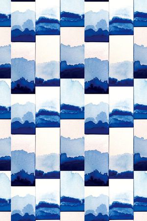 水墨印花华亿平台图片