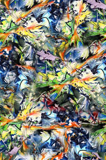 抽象肌理图案印花华亿平台图片