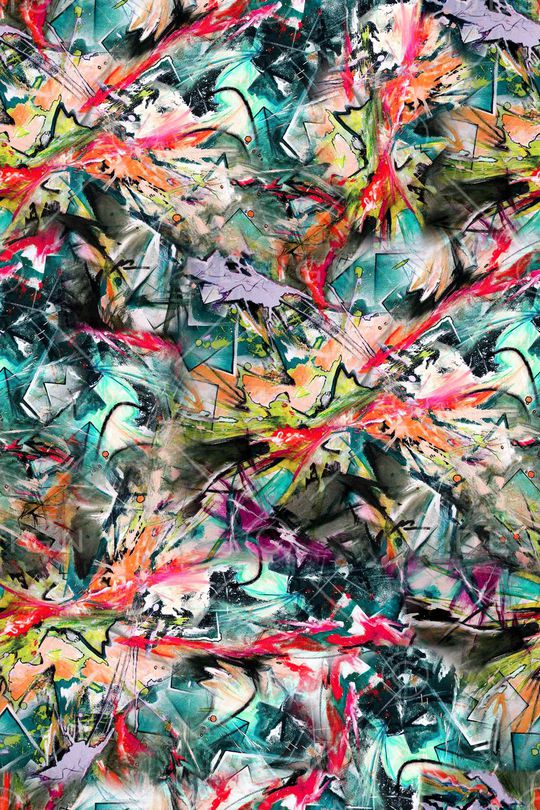 抽象肌理图案印花华亿平台图片