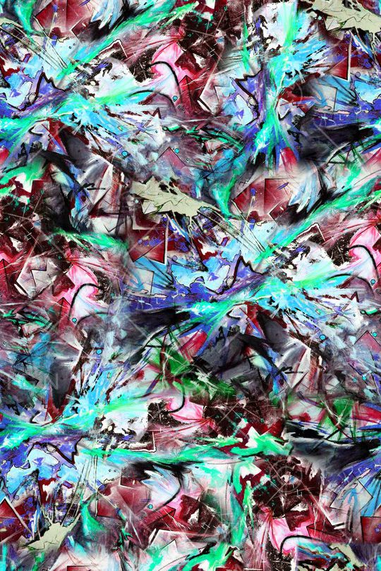 抽象肌理图案印花华亿平台图片