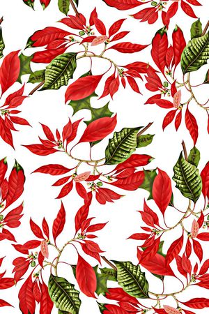 抽象手绘满版树叶纹理印花华亿平台图片