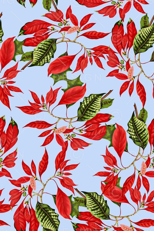 抽象手绘满版树叶纹理印花华亿平台图片