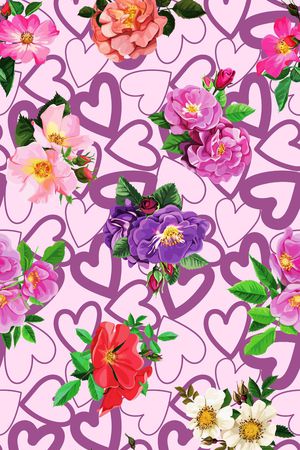 爱心印花华亿平台图片