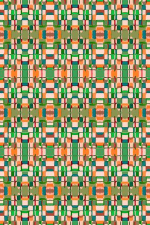 几何图案印花华亿平台图片