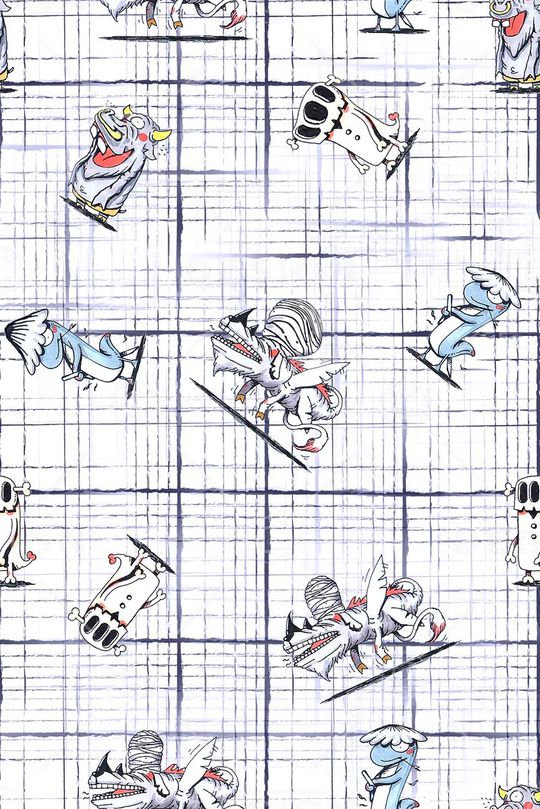 格子印花华亿平台图片