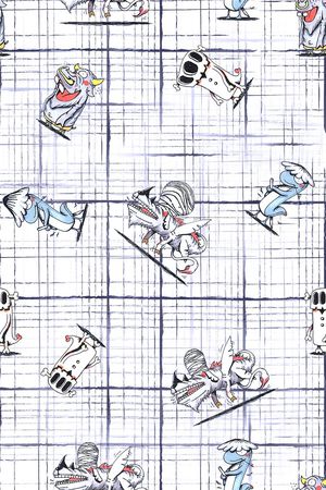 格子印花华亿平台图片