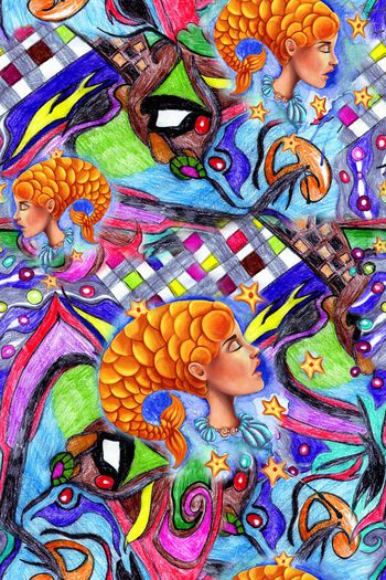 几何印花华亿平台图片