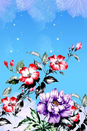 A.I.F时尚雪纺华亿平台印花华亿平台图片