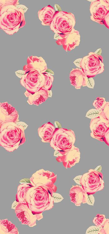 复古玫瑰印花华亿平台图片